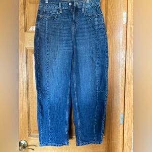 Old Navy Dark Blue barrel Leg Women's Jeans